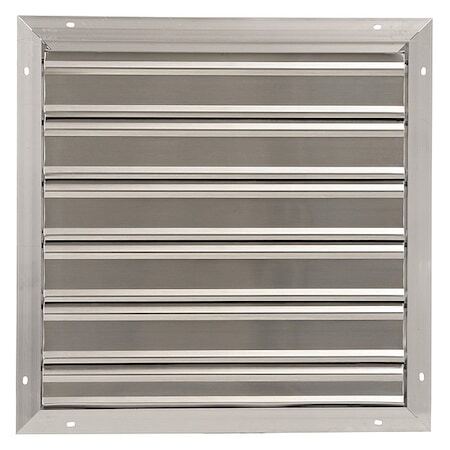 Dayton 2Ftw6 24 In 27″H-W 5.75″L Alu Wall Exhaust Shutter, 24-1/2 In X 24-1/2