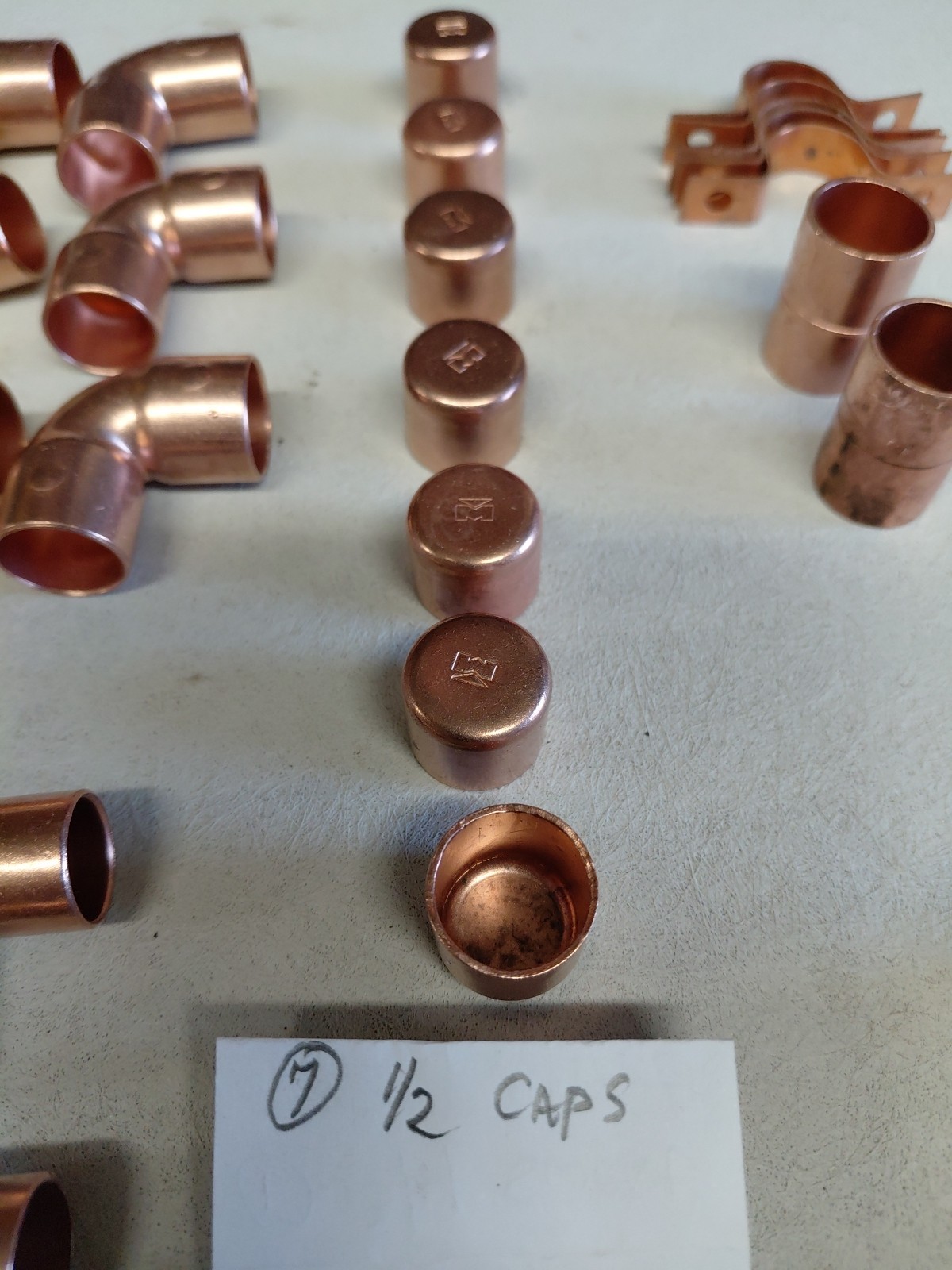 Copper Sweat Fittings Assorted sizes( One Lot As Listed NOS)