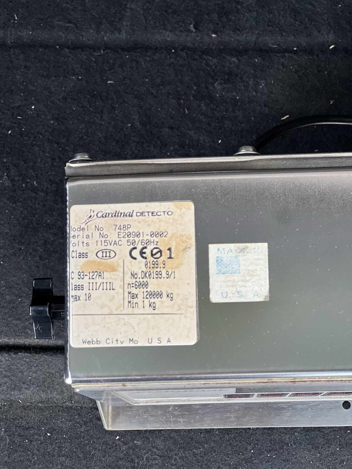 CARDINAL 748P Digital Weighing Indicator Truck Scale 120000 Lbs Industrial