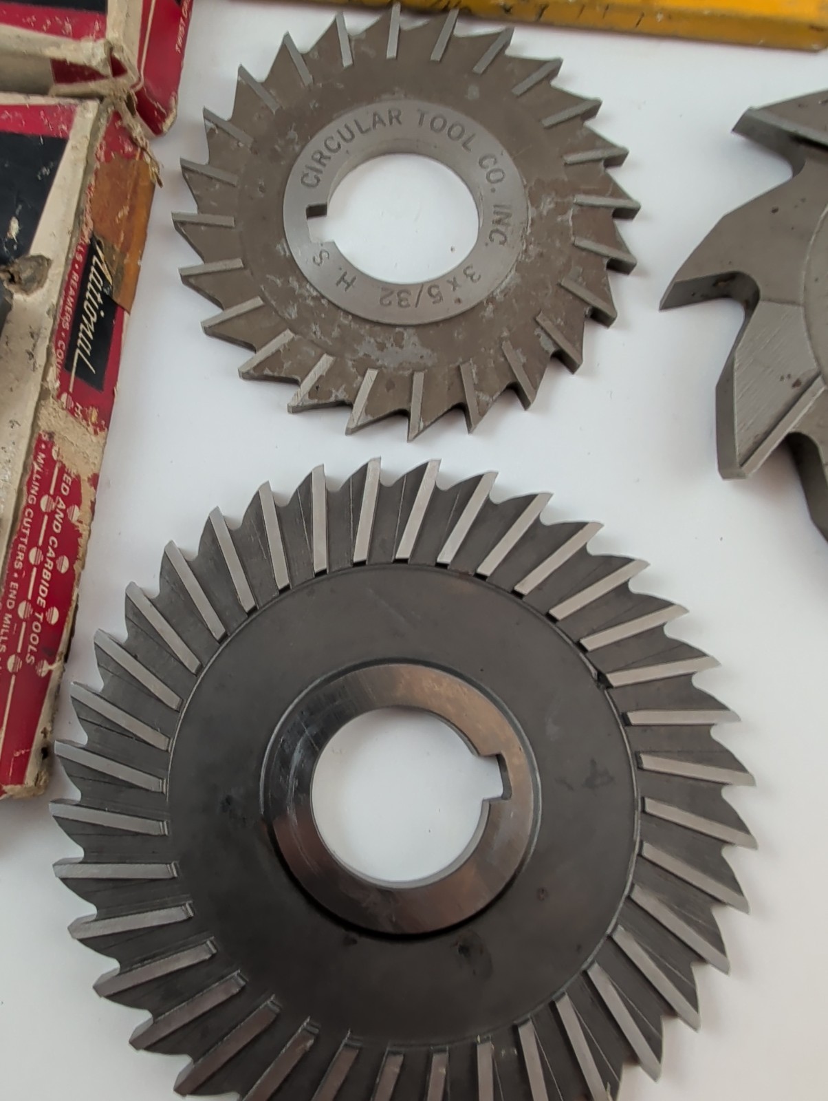 USA Made 1″ Arbor Hole Side Mill Cutter Lot HSS 3″ 4″ Horizontal Milling