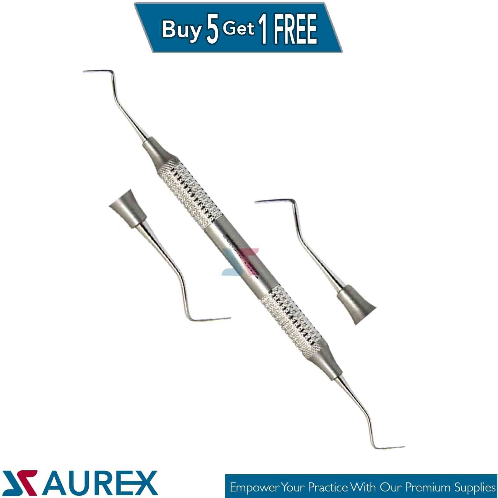 Offset Enamel Hatchet Chisel Double-Ended Dental Instrument