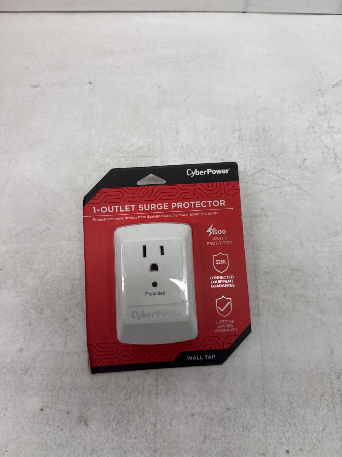 CyberPower B100WRC1 White Essential Surge-Protector Wall Tap