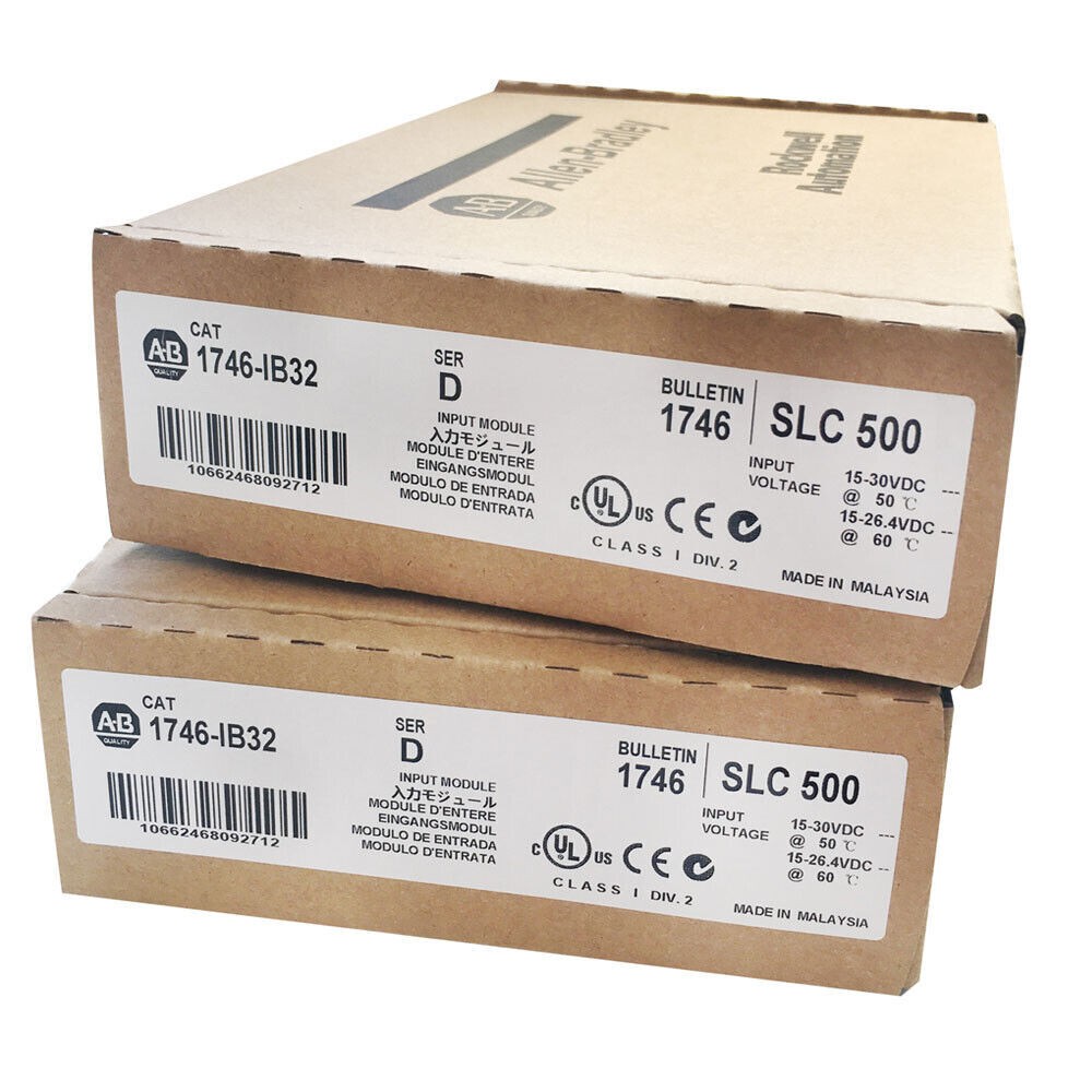 Sealed Allen-Bradley AB 1746-IB32 SER D SLC500 PLC Input Module US Free Tax