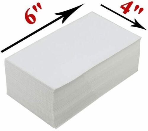 Fanfold Direct Thermal Shipping Labels 4×6 Perforated for Zebra & Rollo