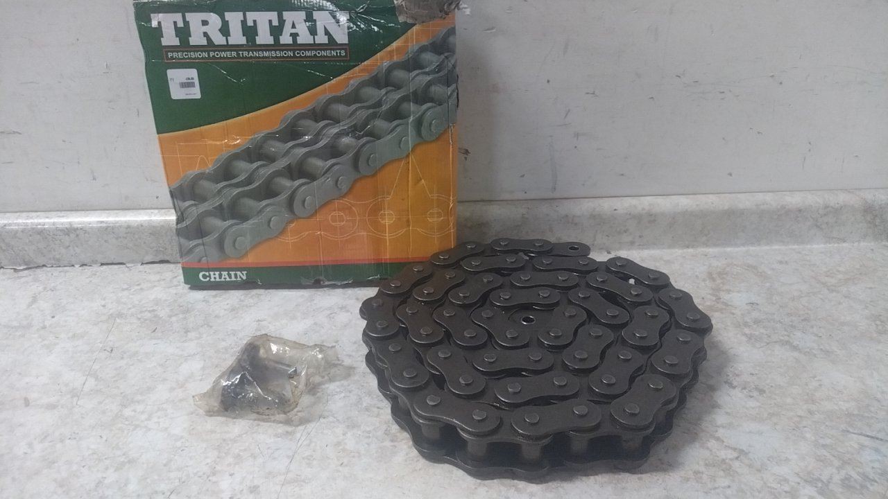 Tritan 160-1R X 10FT 10 Ft Overall L 2 In Pitch 1-1/8 In Roller Dia Roller Chain