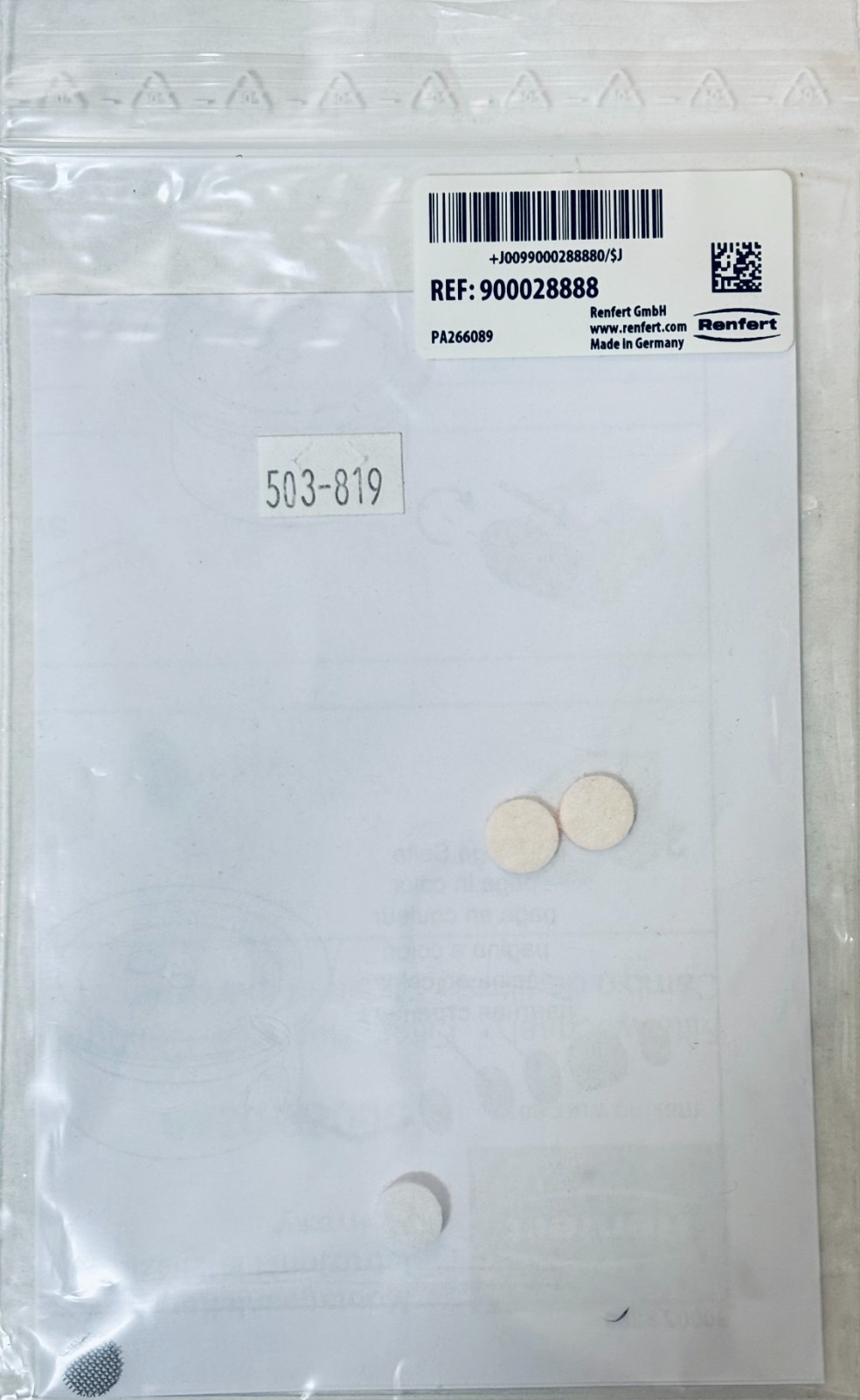 FILITER SET 25/70um (RENFERT),FILTER SET 70/500um (RENFERT) For All Basic
