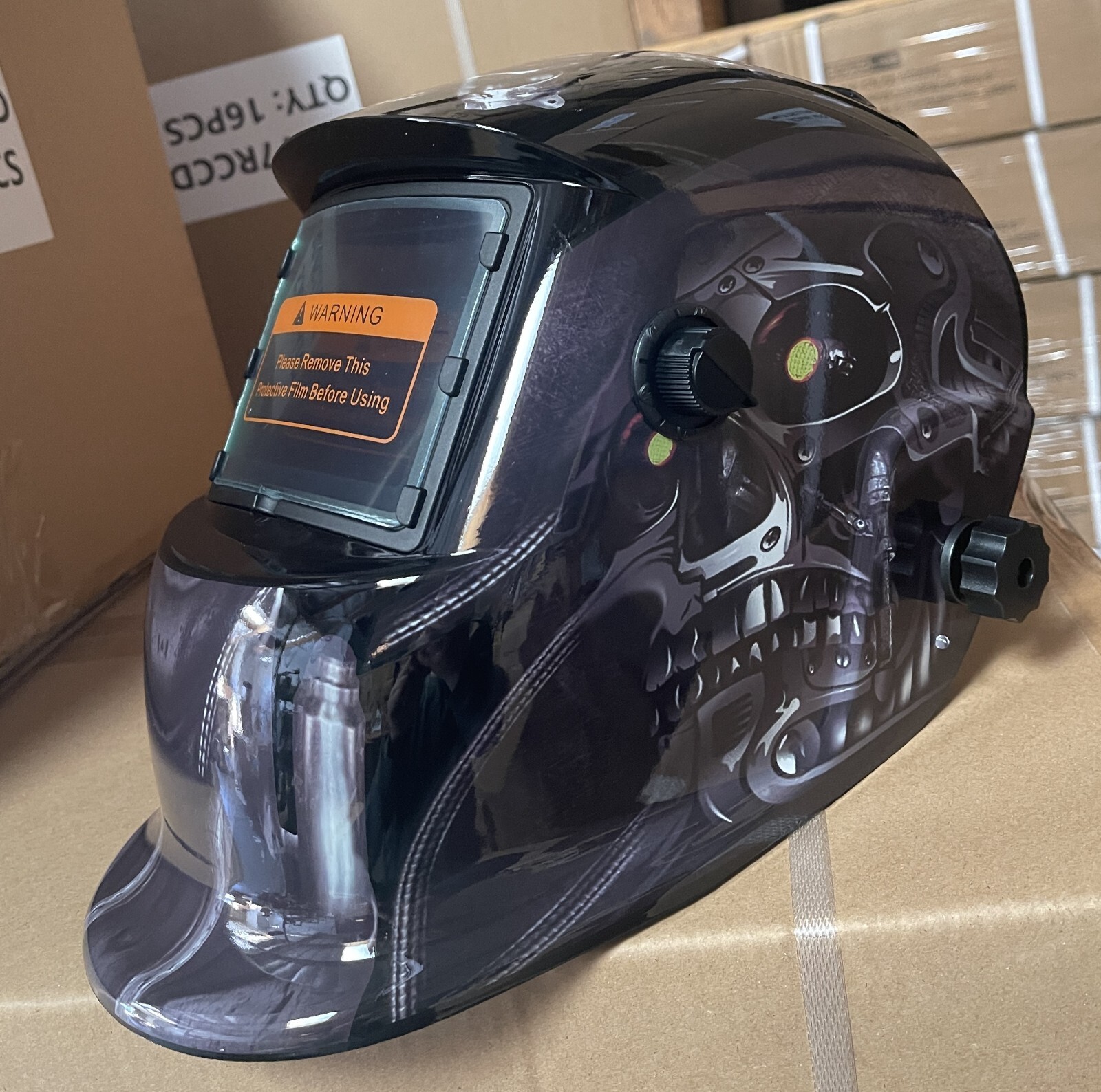 JTMD Solar Auto Darkening Welding Helmet Arc Tig mig certified mask grinding TRM