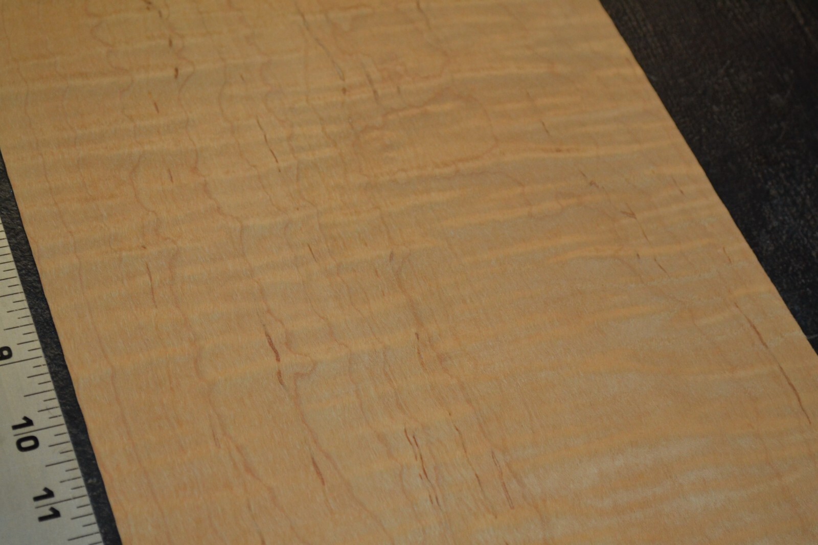 Flame Maple Raw Wood Veneer Sheet 9 x 29 inches 1/42nd 4671-76