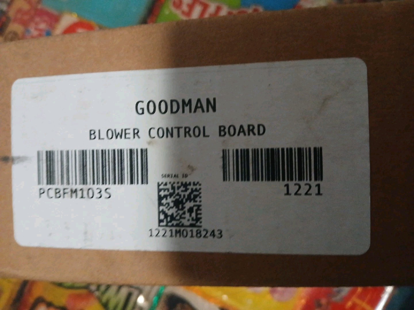 Goodman PCBFM103S Furnace Electronic Control Board Genuine Original Equipment Ma
