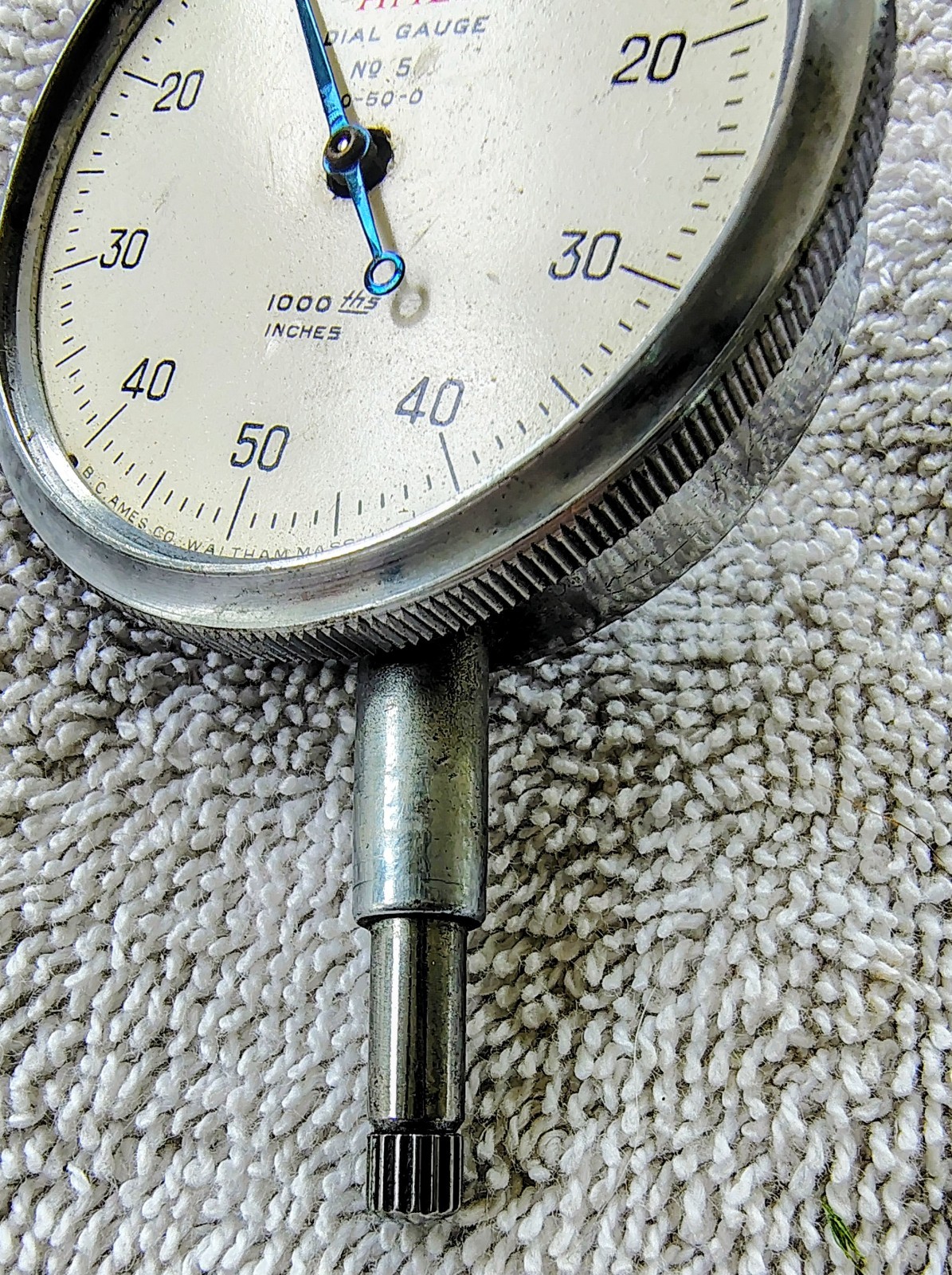 🗽 VINTAGE AMES No 5 DIAL GAUGE DROP INDICATOR SMOOTH MOVEMENT