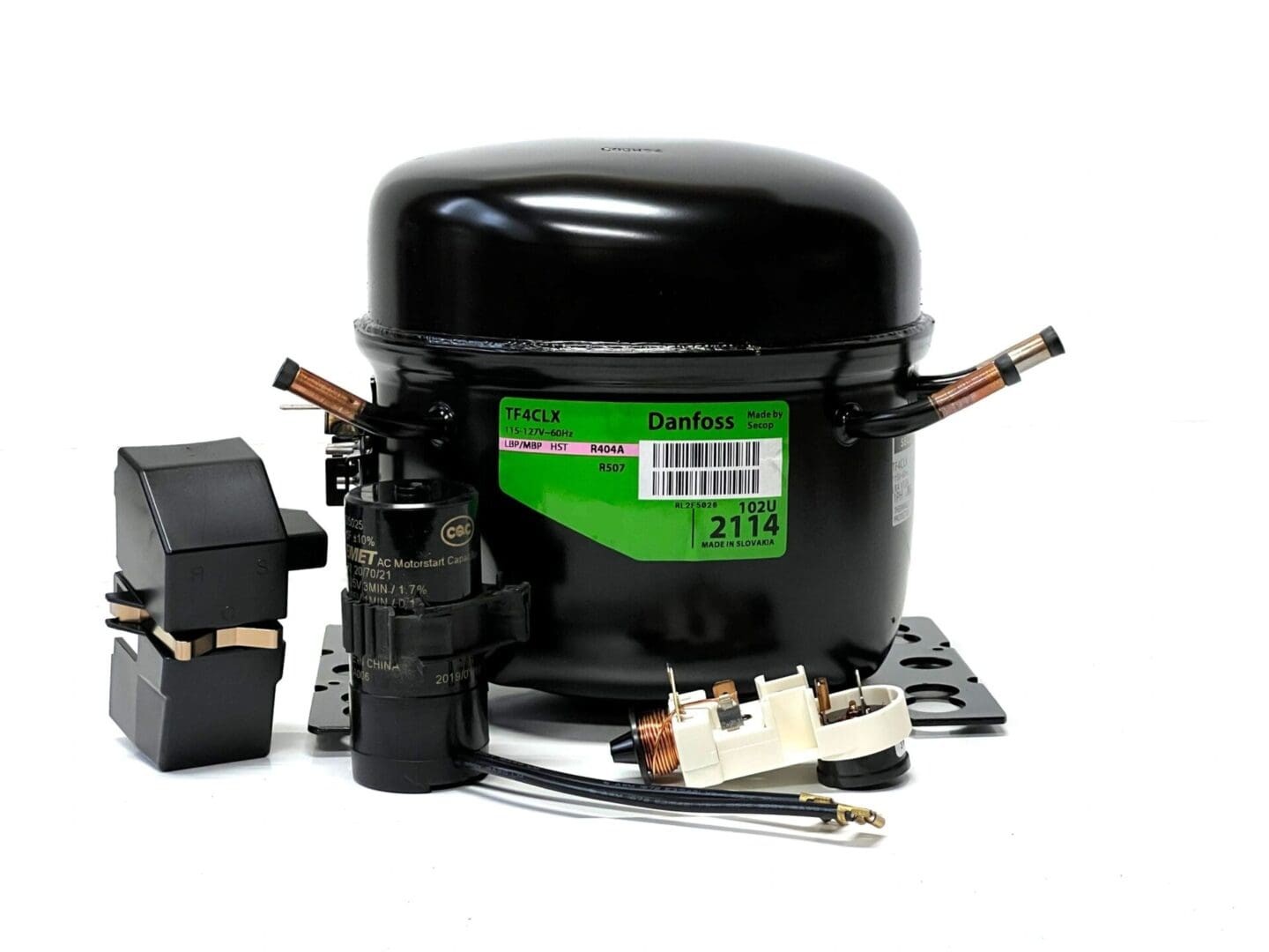 TF4CLX – Secop/Danfoss 1/5 HP Refrigeration Compressor – R-404A – 115-127V