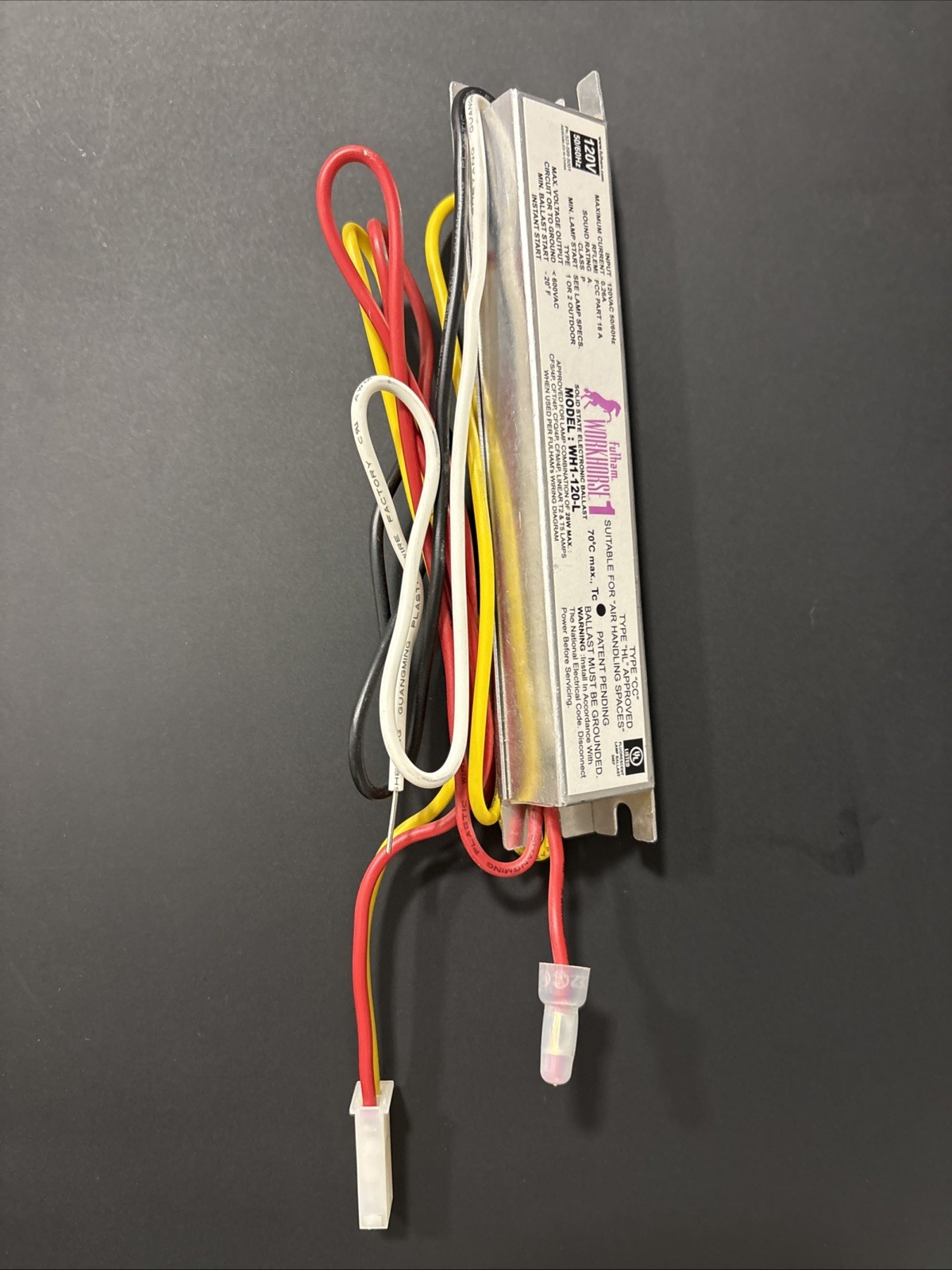 Fulham Workhorse 1 WH1-120-L Electronic Fluorescent Ballast Instant Start