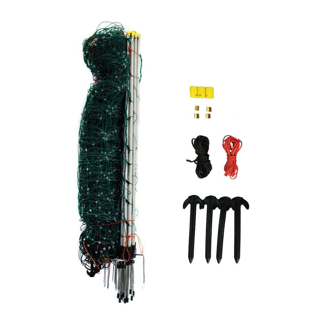Electric Netting Fence Kit 10/42/7 Green 164′ Sheep Dog Fencing