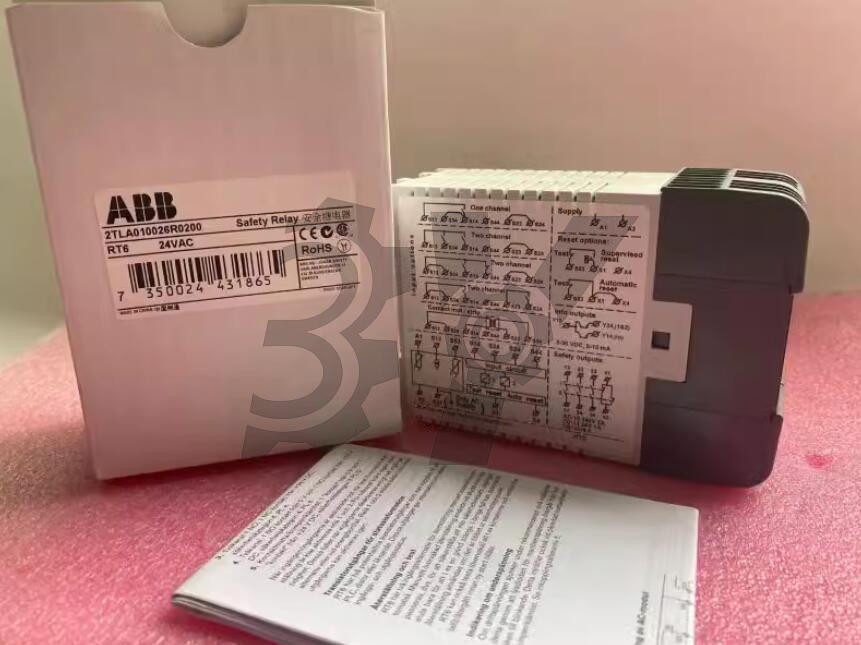 ONE NEW ABB Safety relay 2TLA010026R0200 RT6 24VAC US Free TAX