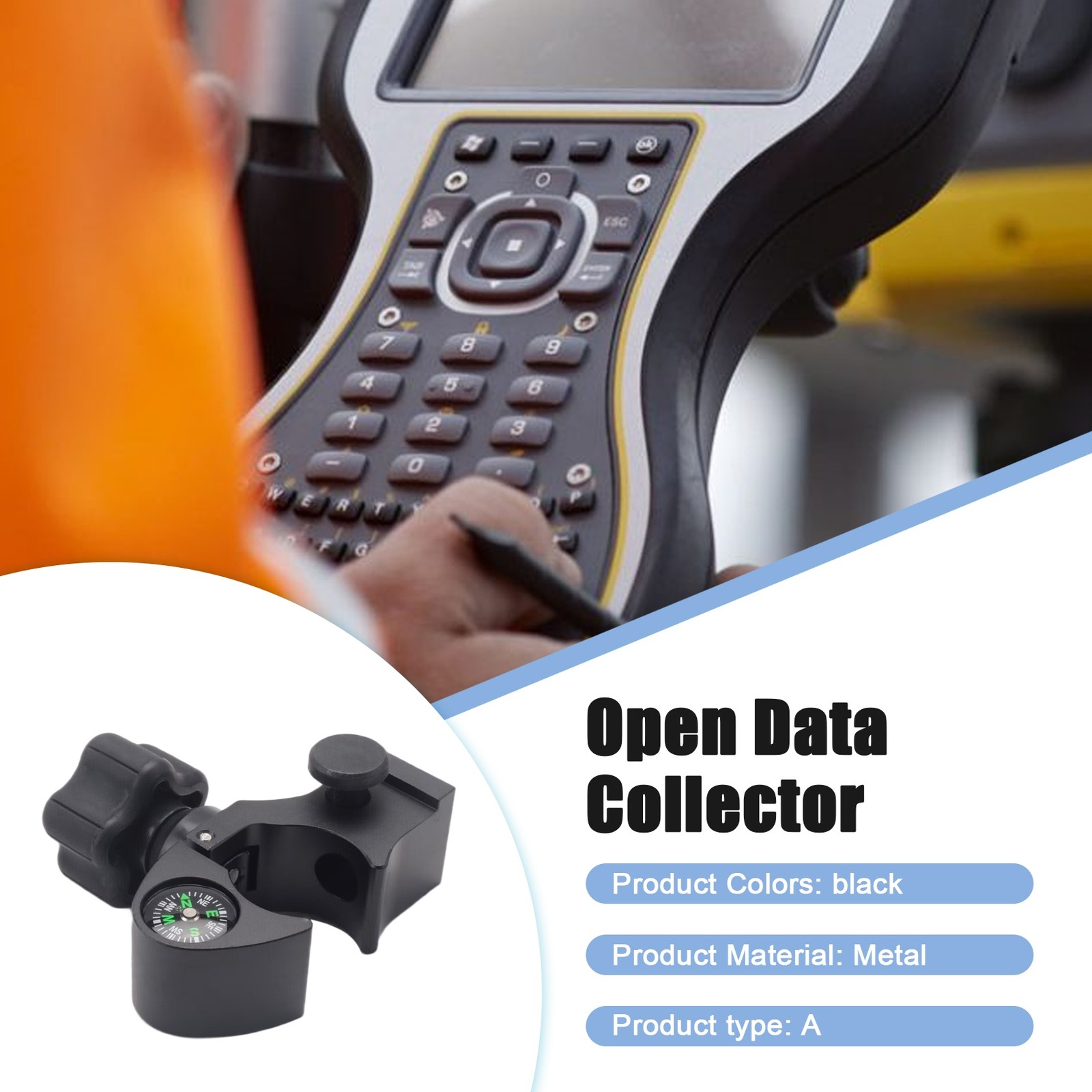 Range Pole Cradle Bracket for Trimble Handheld Open Data Collector with 2286