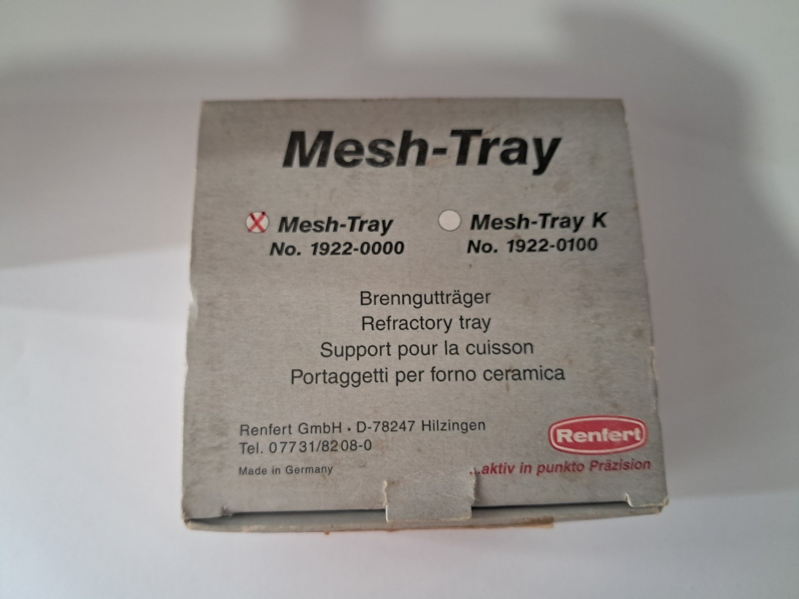 ​Renfert Mesh-Tray 1922 Dental Honeycomb Firing Trays with Metal Pins – Set of 2