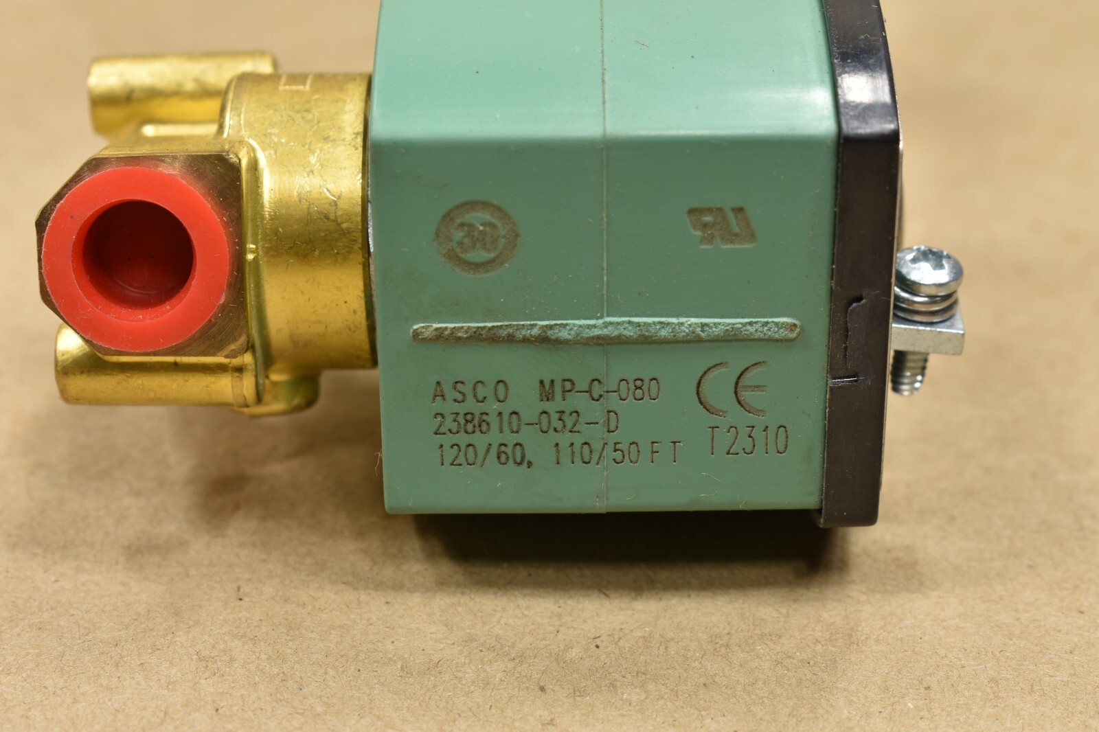 Asco Red Hat 8262H262, MP-C-080, 238610-032-D, 110/50 FT, 120/60 Solenoid Valve