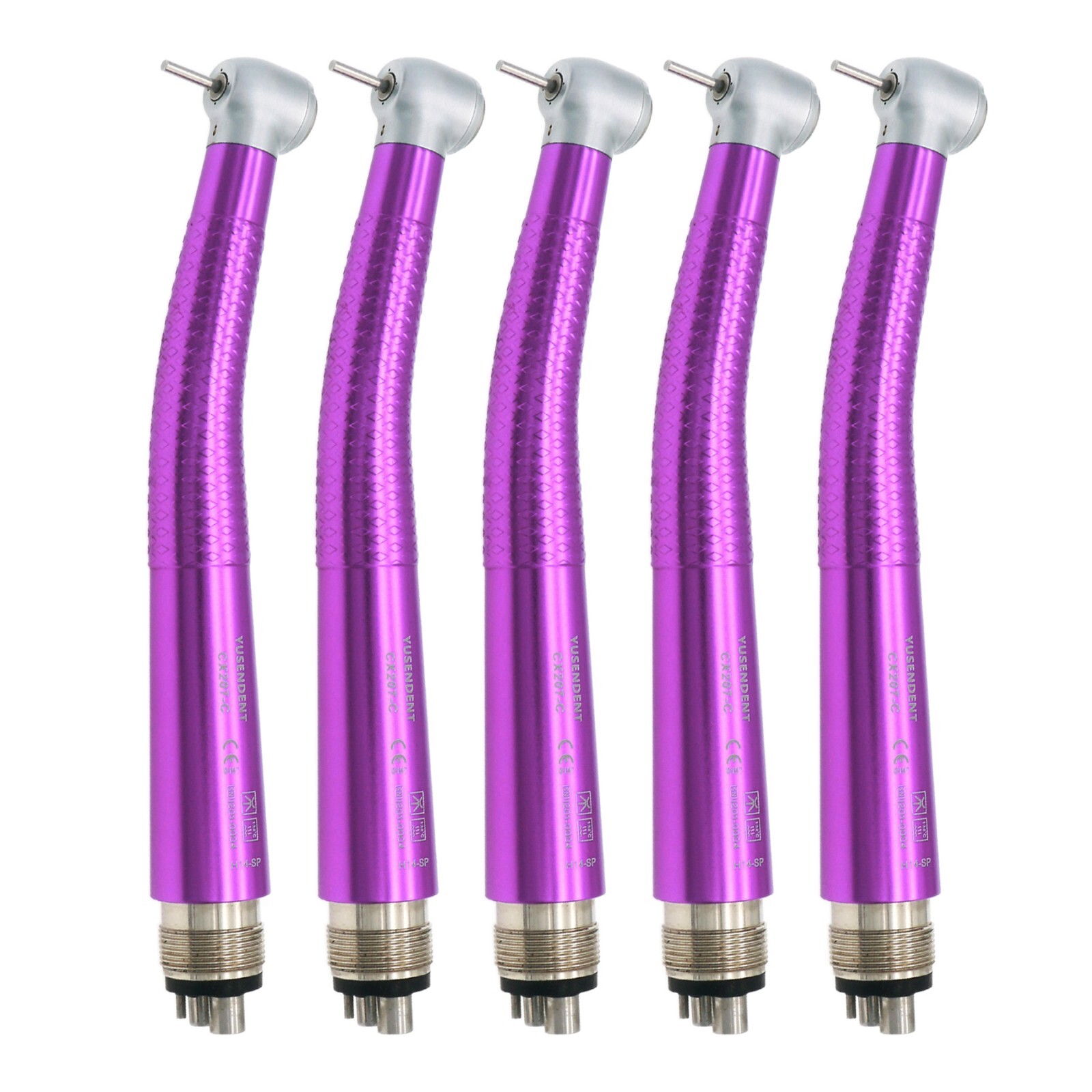 US COXO Dental High Speed Air Turbine Handpiece 4Holes Colorful CX207-C Standard