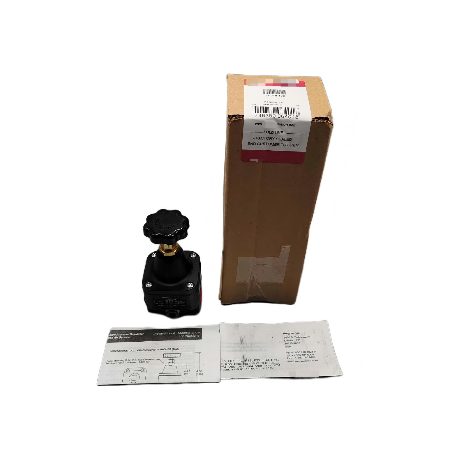 Fits Norgren 11-018-100 Precision Pressure Regulator New