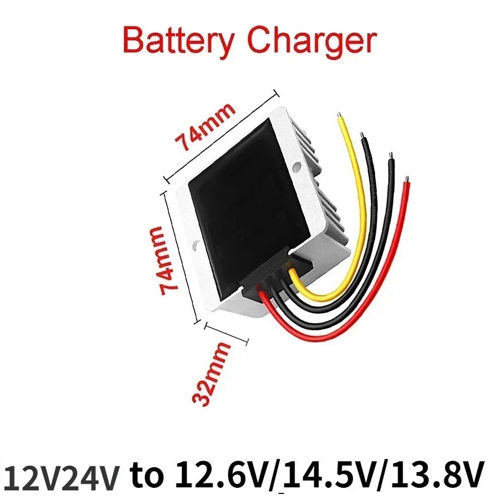 DC DC Constant Current Battery Charger 9V-36V to 14.5V 12.6V 13.8V 4A-15A Dual