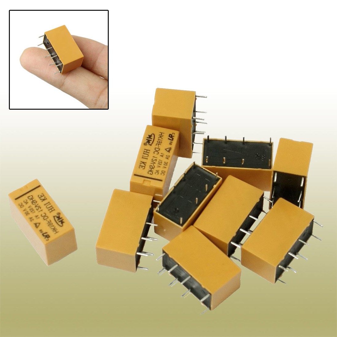 10Pack DC 12V Coil DPDT 8 Pin PCB General Purpose Power Relay
