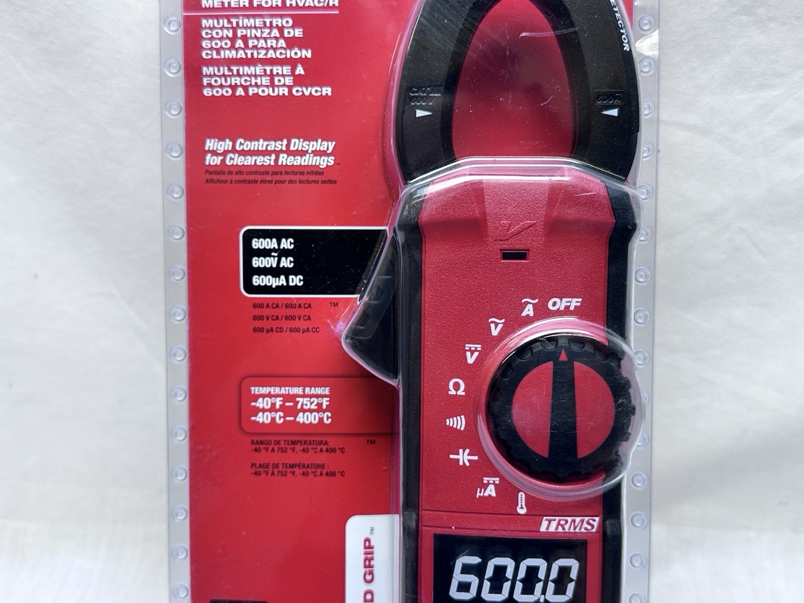 Milwaukee 2236-20 Clamp Meter for HVAC/R – Red