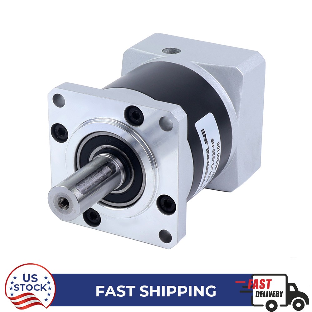 STEPPERONLINE Nema 23 Stepper Motor Planetary Gearbox Ratio 20:1 8mm Input Shaft