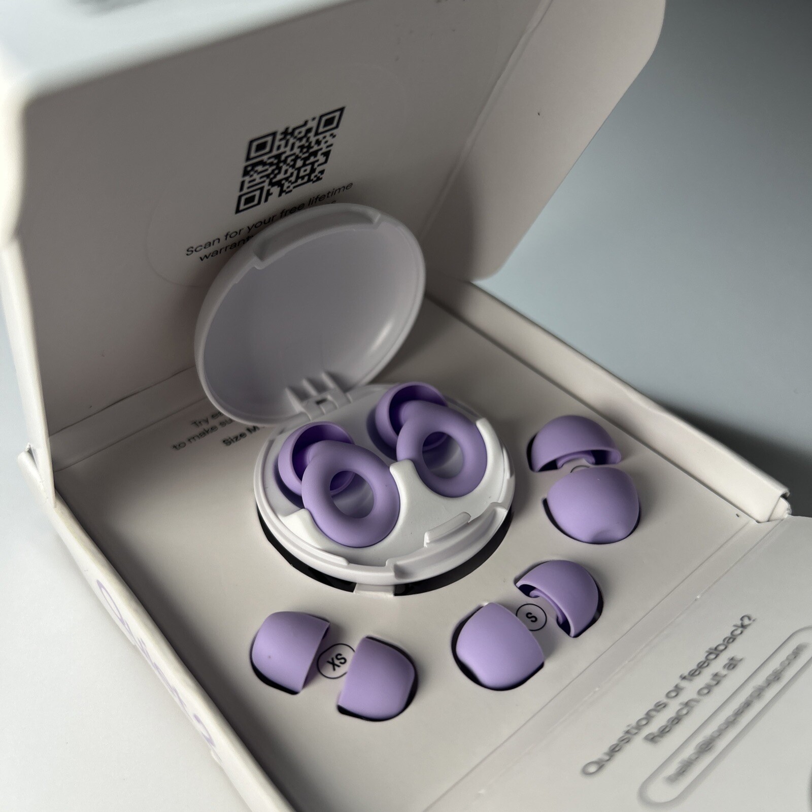 Loop Quiet 2 Ear Plugs Violet Reusable Noise-Reducing Earplugs NRR 14dB SNR 24dB