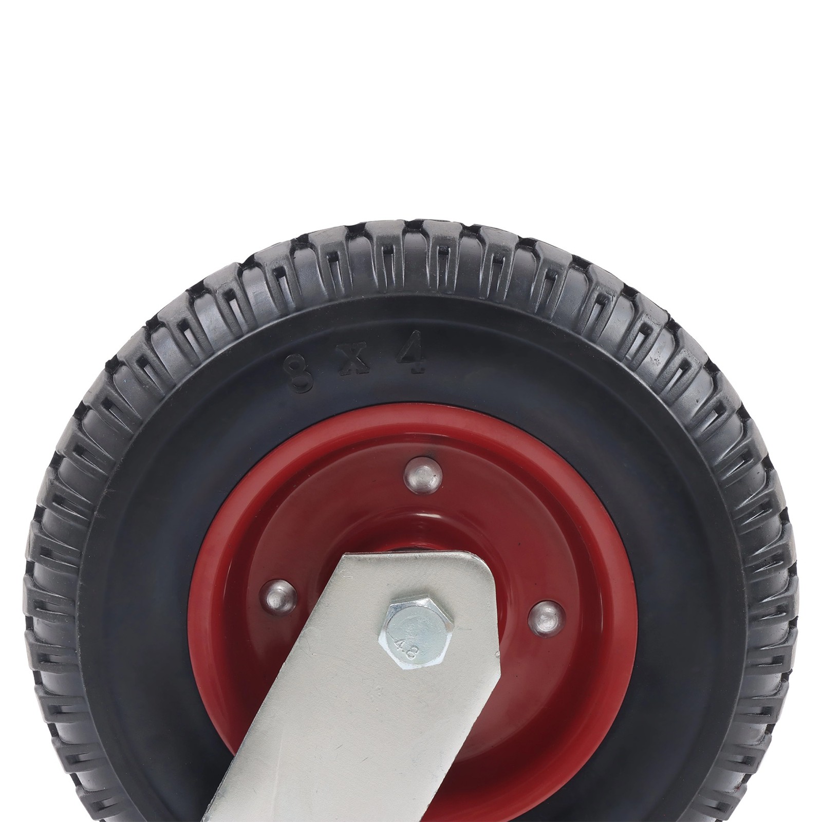 4 Pcs Rubber Wheels 2000lbs Load Capacity Heavy Duty Swivel Caster Wheels 8″