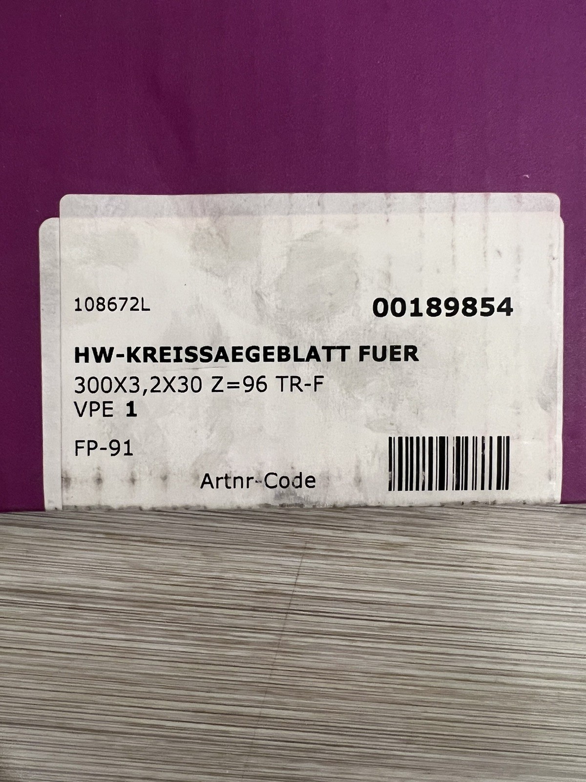 300mm Chop Saw Blade – Leuco – 189854, 30mm bore – Carbide Tipped – New