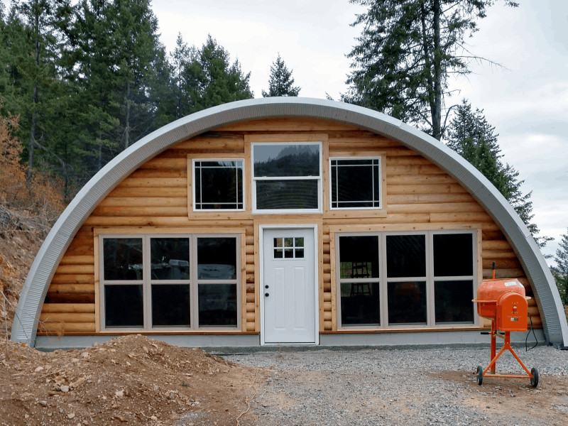 40x40x18 DuroSPAN Steel Quonest Hut Home Cabin Open Ends Factory DiRECT DIY