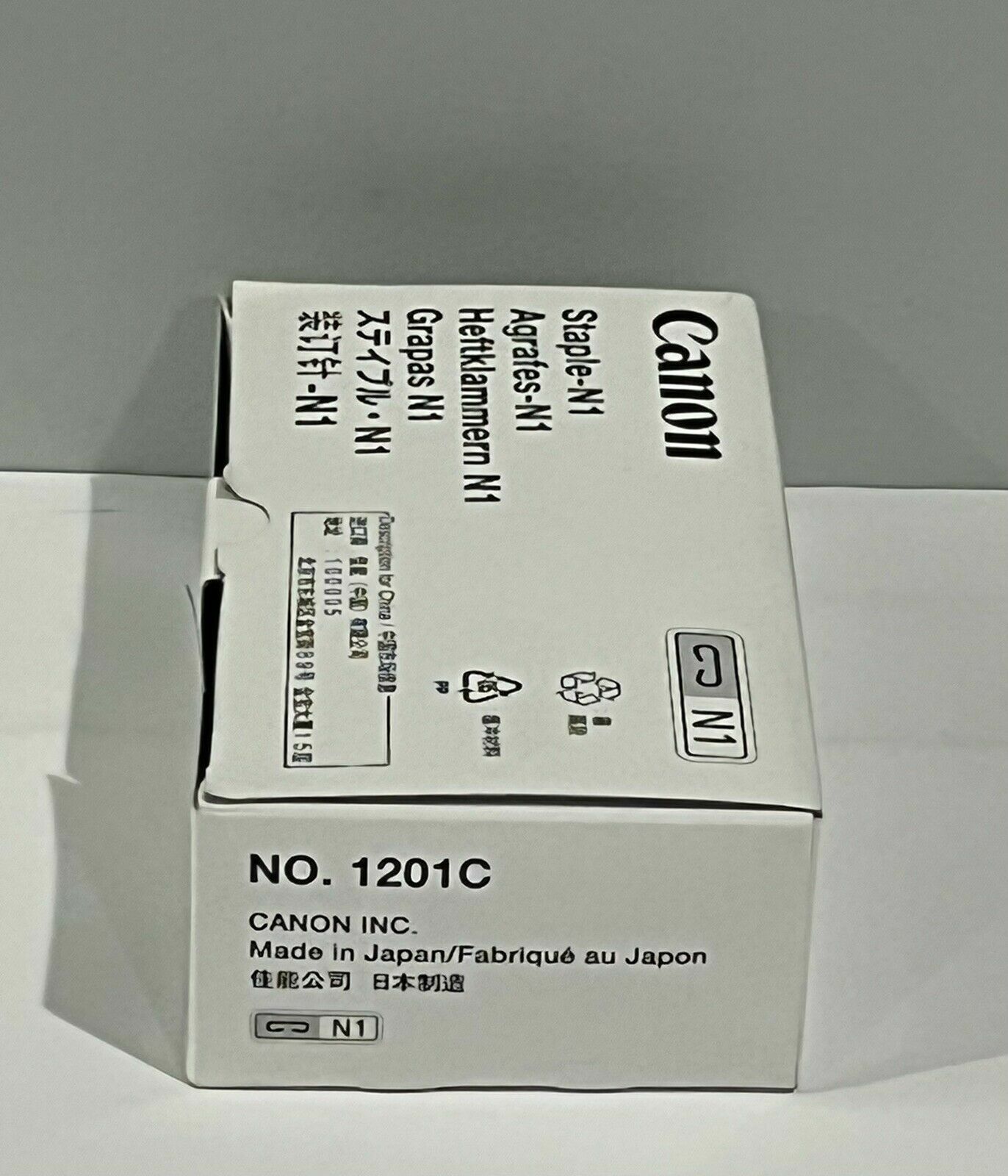Genuine Canon N1 (1007B001AA) Staple Cartridge – Box of 3 Cartridges – New