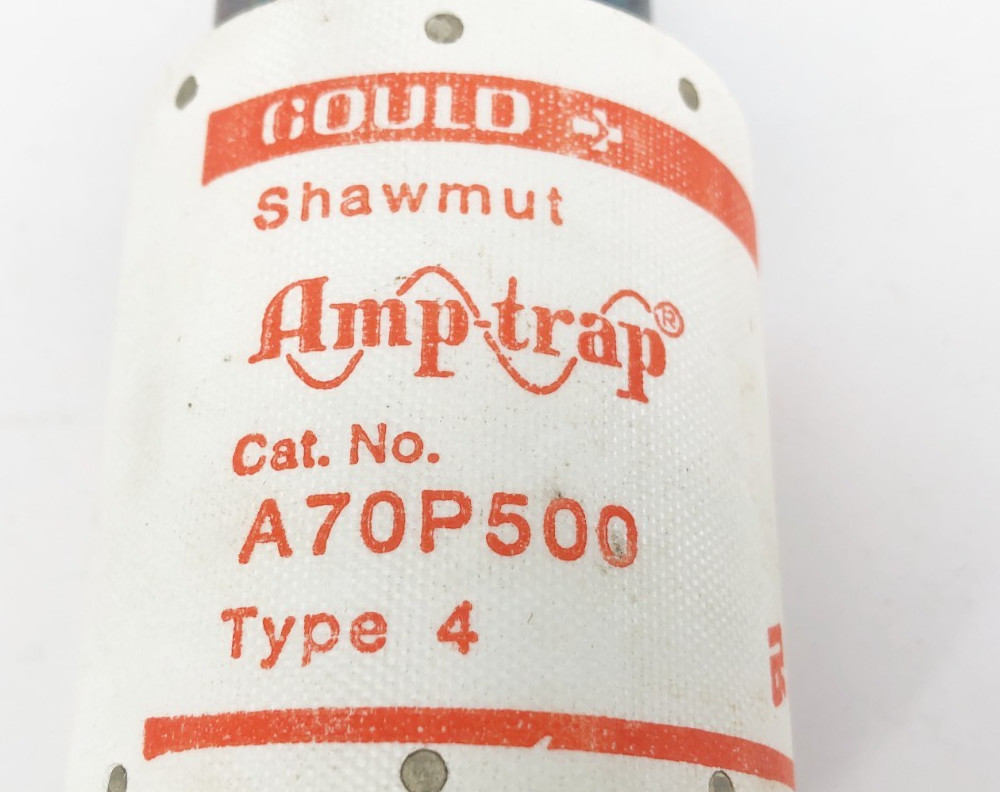 New Gould Shawmut A70P500-4 Amp-Trap Fuse 500A 700V Type 4 Form 101