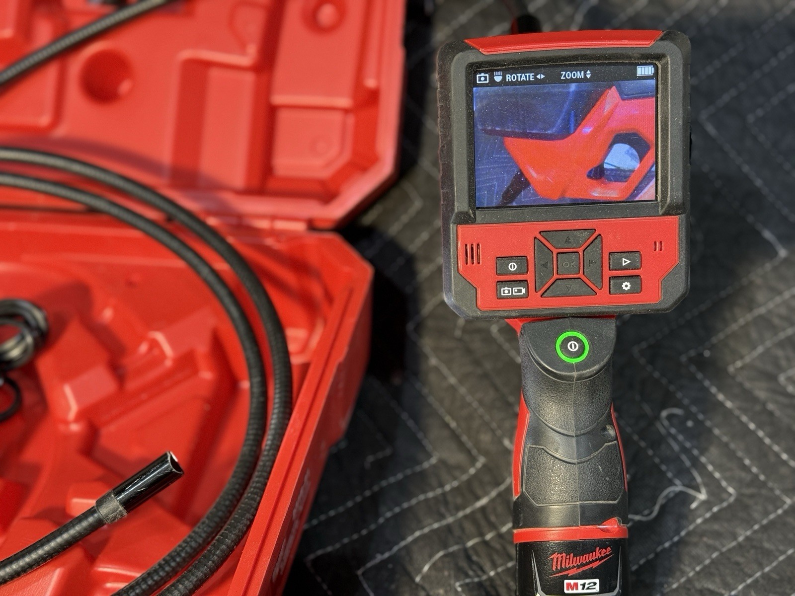Milwaukee Digital Inspection Camera 2313-21 Flexible Shaft LCD Display Zoom