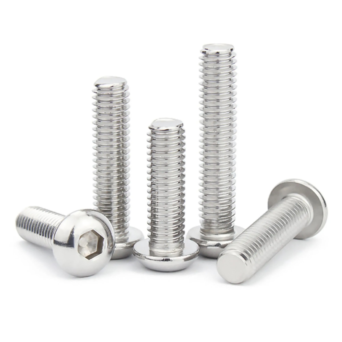 M3 M4 M5 M6 M8 SUS 201 Stainless Steel Button Head Socket Screw Allen Key Bolts