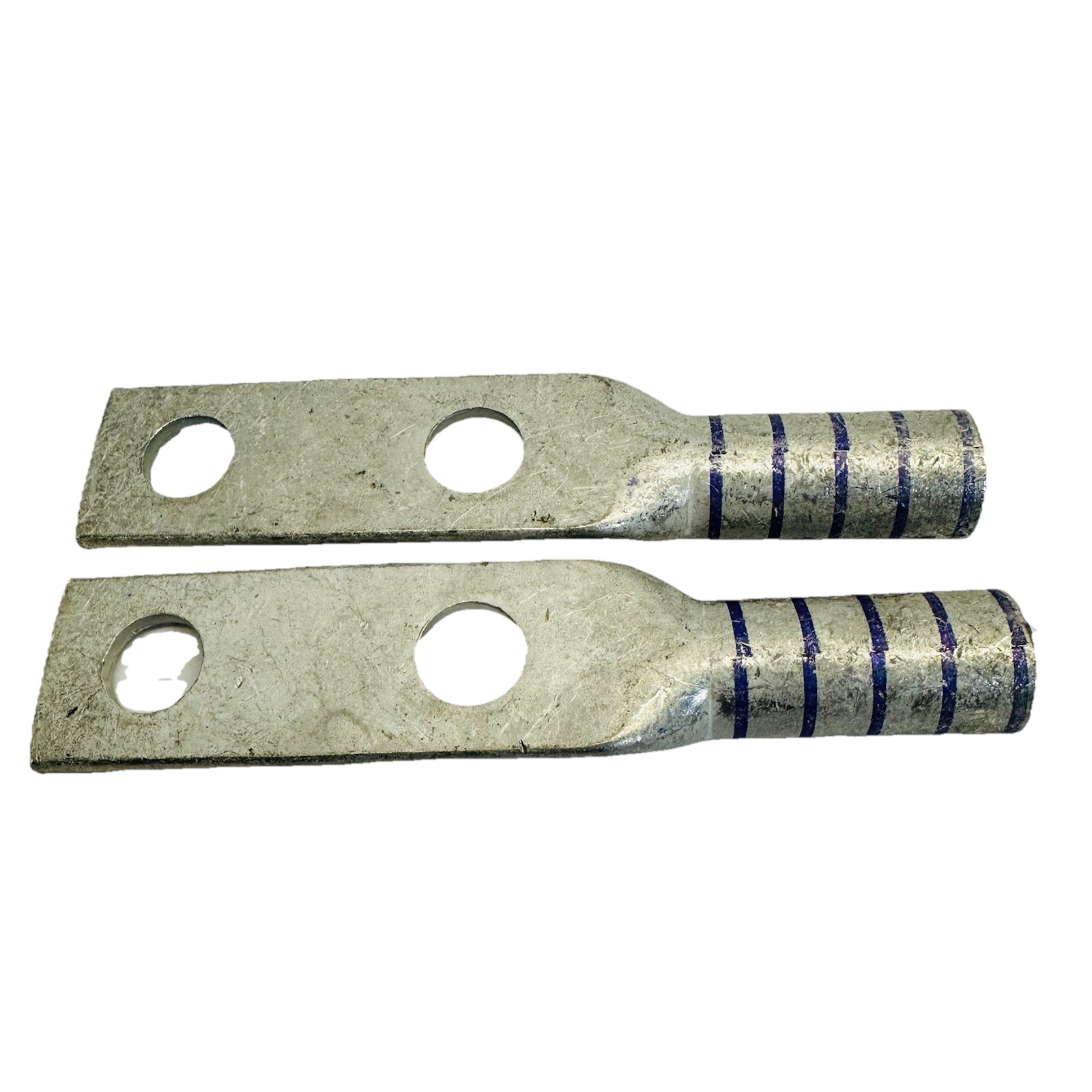 LOT OF 2) BURNDY YAZV28-2NTC-FX COMPRESSION LUG PURPLE DIE 15