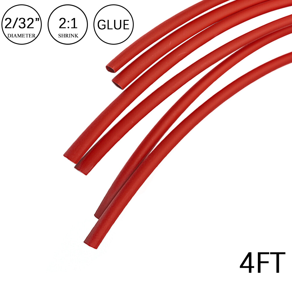 2:1 Heat Shrink Tubing Tube Glue Waterproof Dual Wall Wires Wrap (SMALL SIZES)