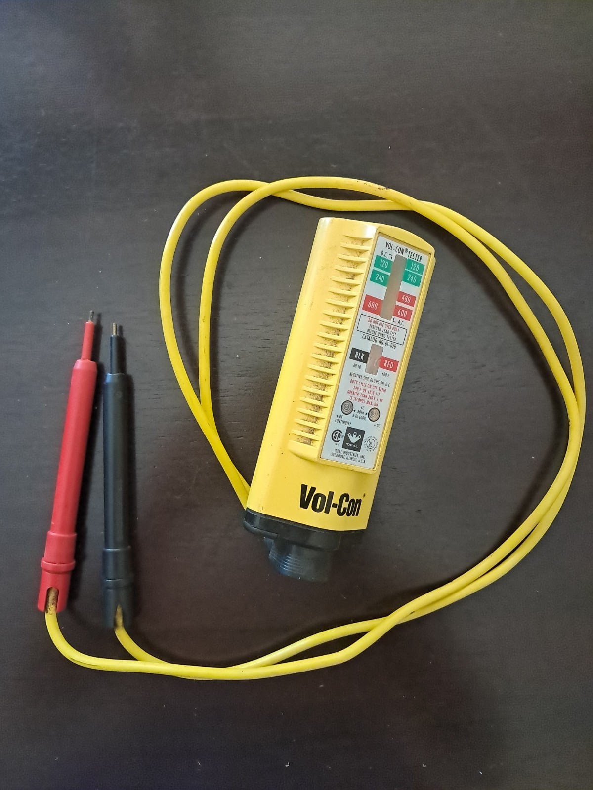 IDEAL Vol-Con Solenoid AC/DC Voltage & Continuity Tester Model 61-076