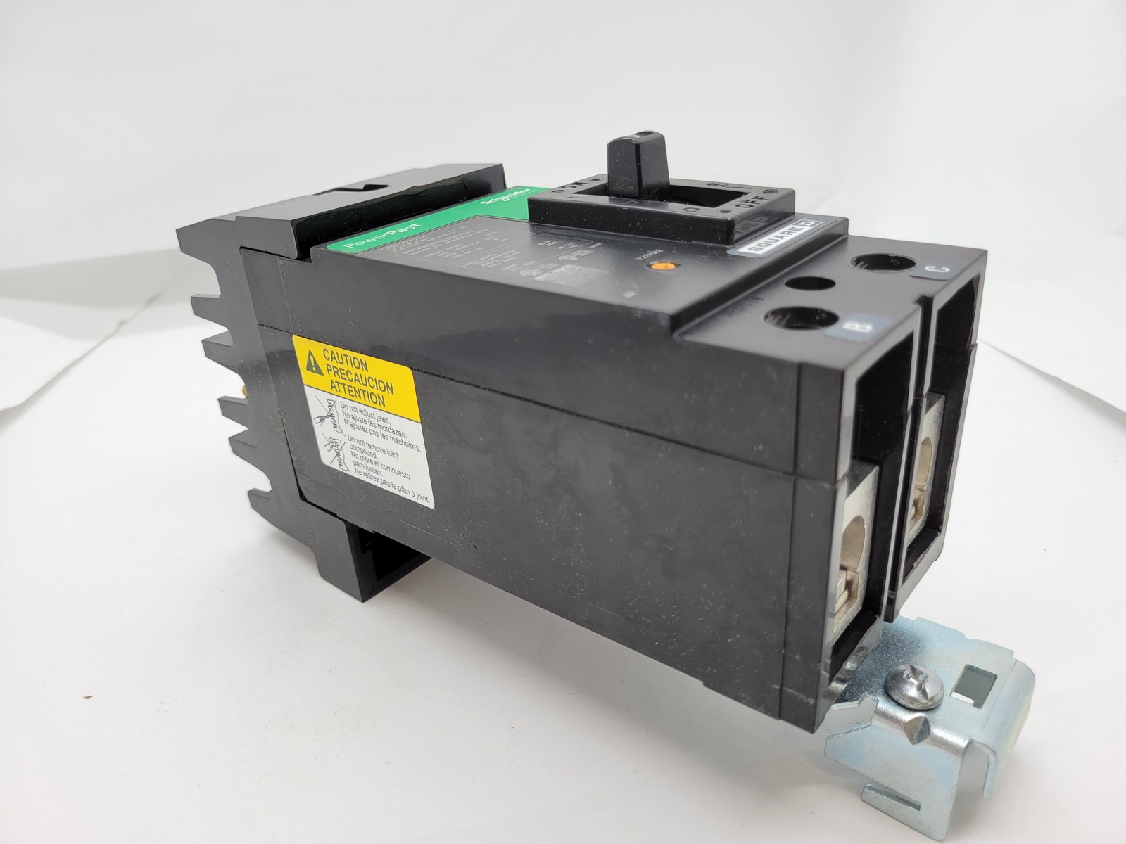 Square D QBA221254 PowerPact I-Line Circuit Breaker 125A 2P 240V 10KA QBA Green