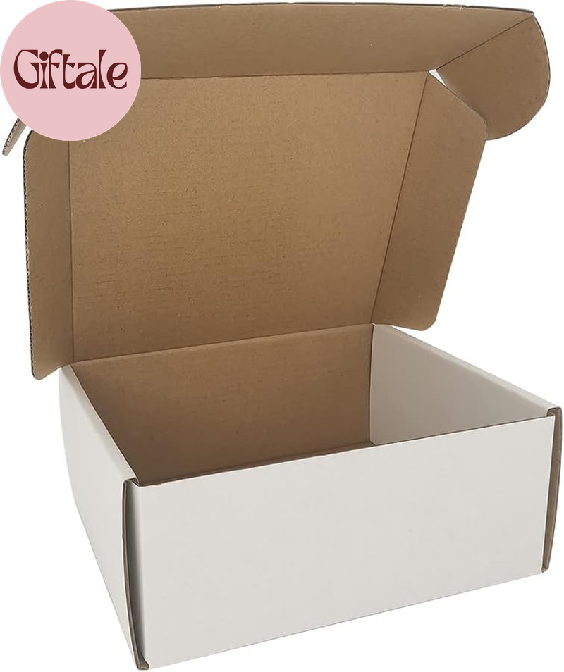 50 Pack 7X6X3» Small Shipping Boxes, Corrugated Cardboard Mailers for Business,