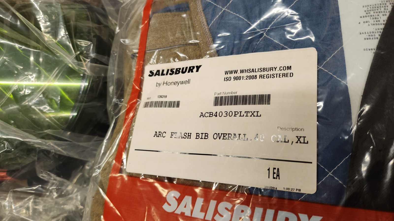 Salisbury Honeywell SK40PLT-LFH40 XL Arc Flash Kit 40 Cal NEW IN DISTRESS BOX