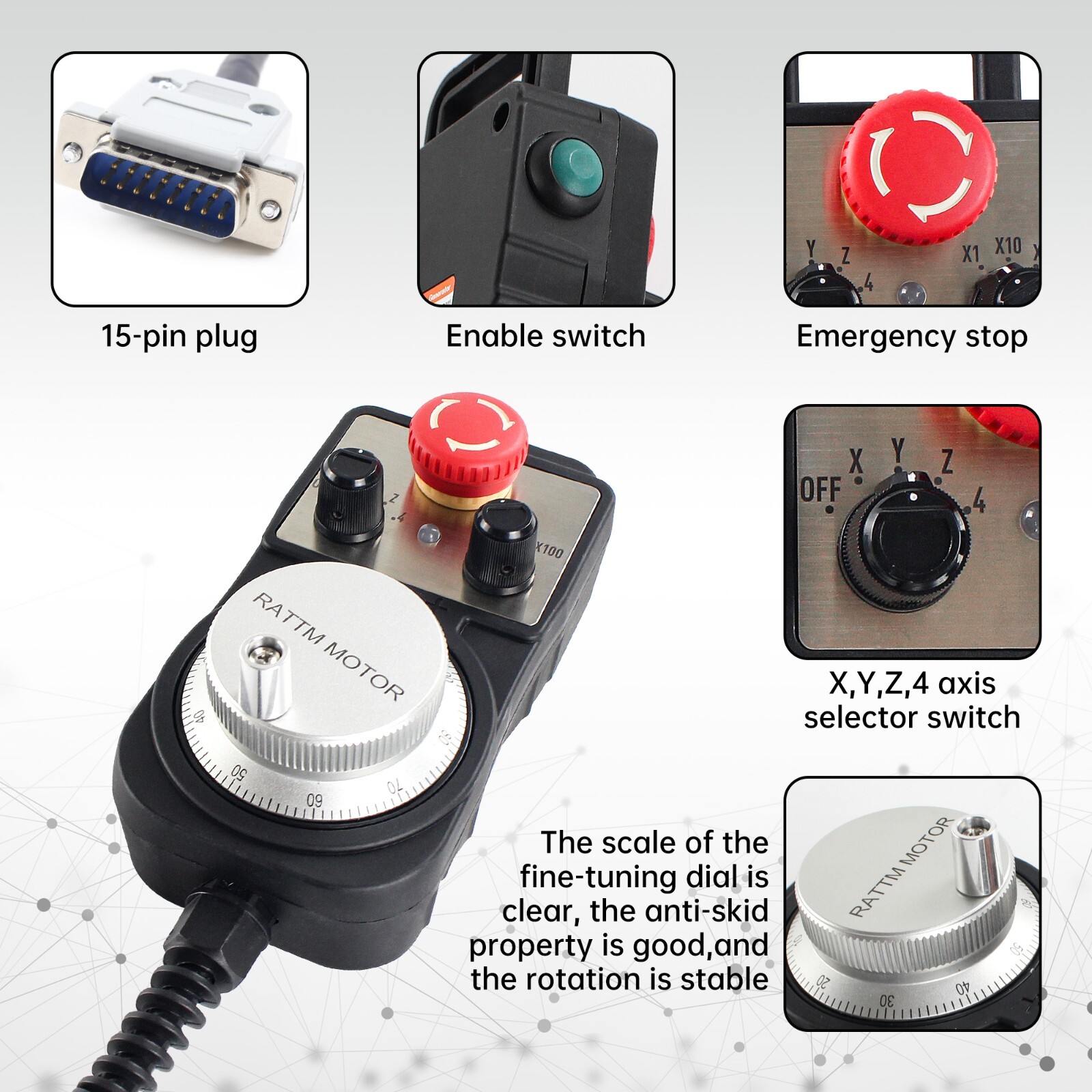 4 Axis Stand-alone Offline CNC Motion Controller DDCSV4.1 CNC Machine System&MPG