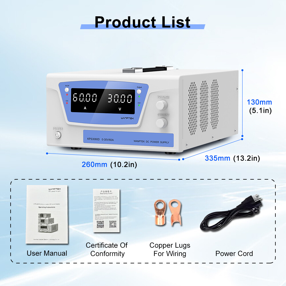 15V 30V 50A 60A 80A 100A Lab Adjustable DC Power Supply Variable With RS485/ 232