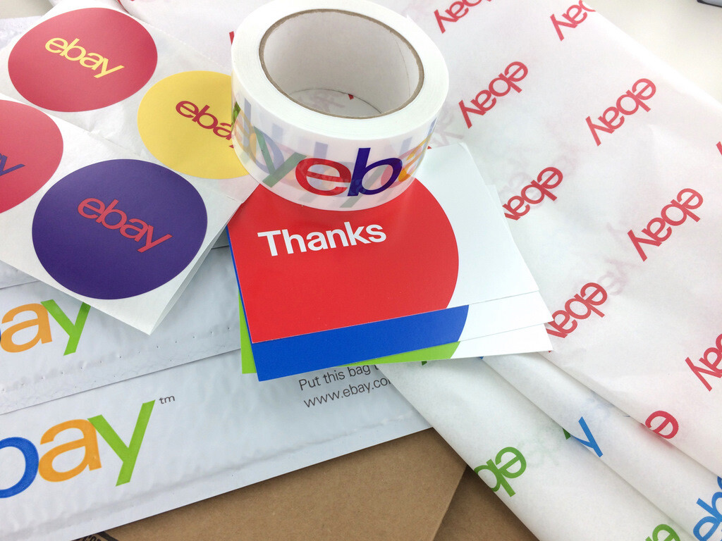 New eBay Shipping Kit Lot Boxes Bubble Padded Envelopes Mailer Tape Tissue 49 Ct