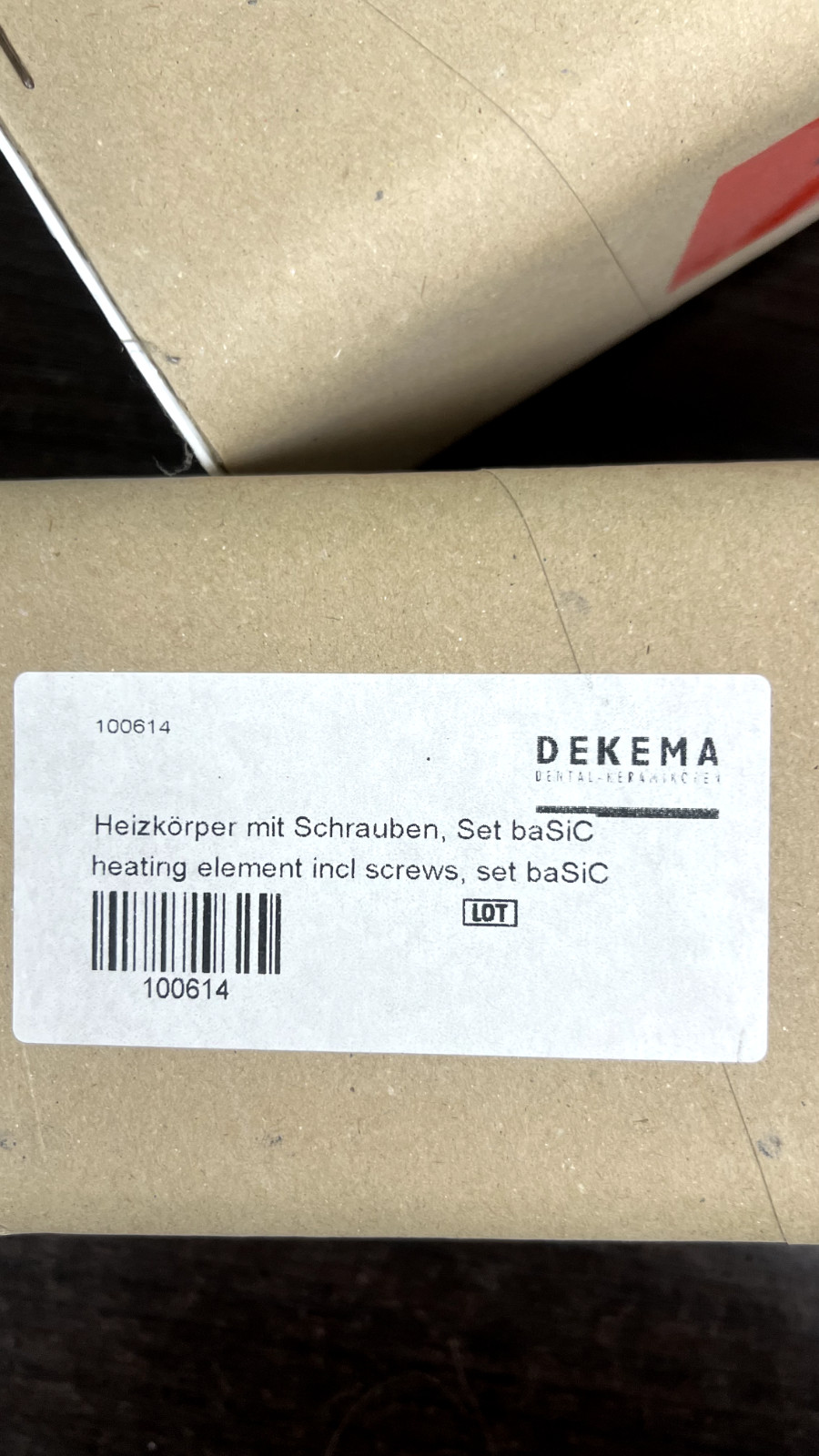 NEW! DEKEMA dental furnace Heating element incl screws, SET 2 basic 100614