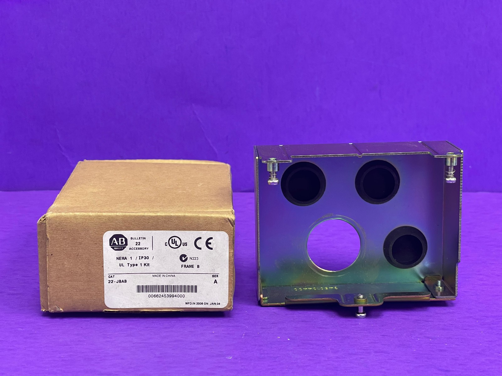Allen Bradley 22-JBAB Ser A IP30/Nema 1 Conduit Box, B Frame field installed Kit