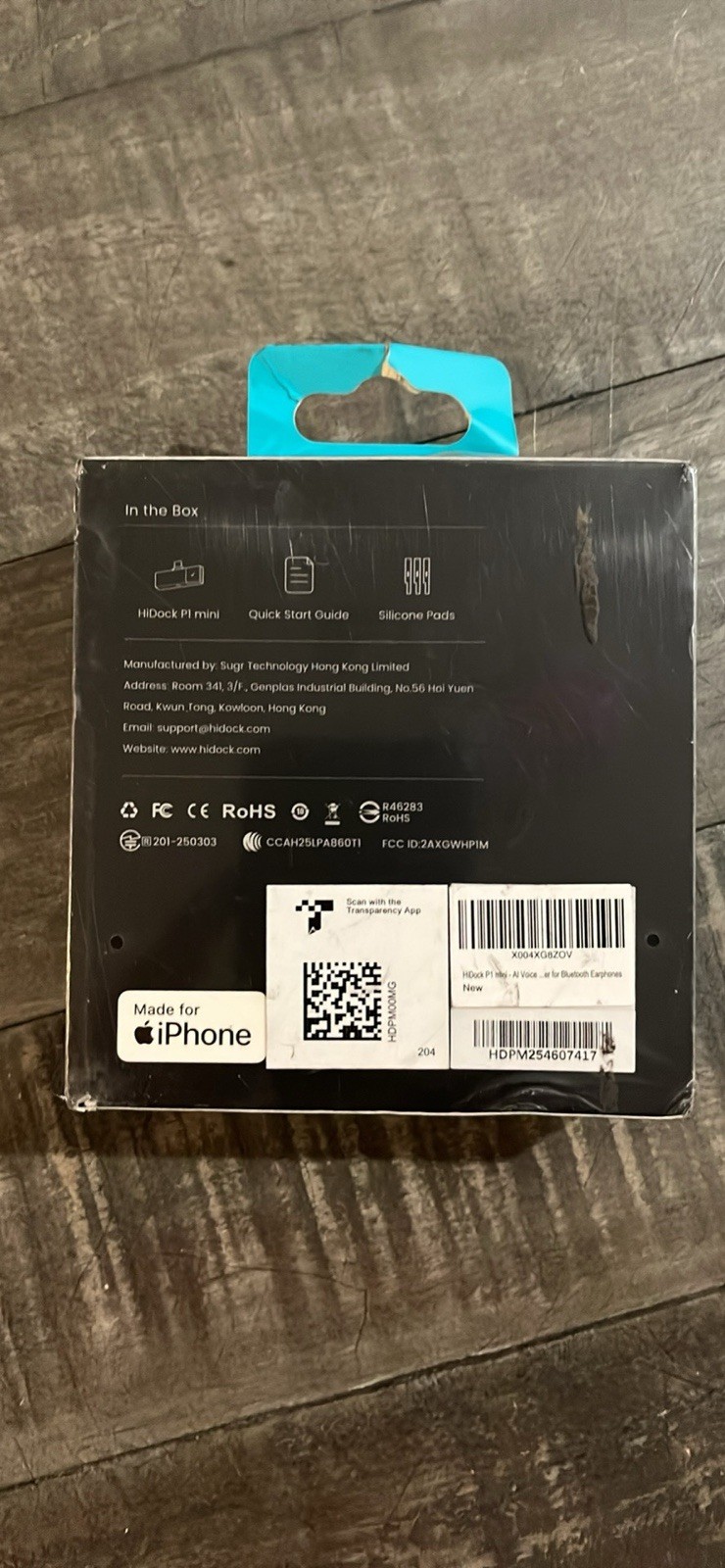 HiDock P1 mini AI Recorder 32GB Direct Wireless Earbuds Recording Metal Gray