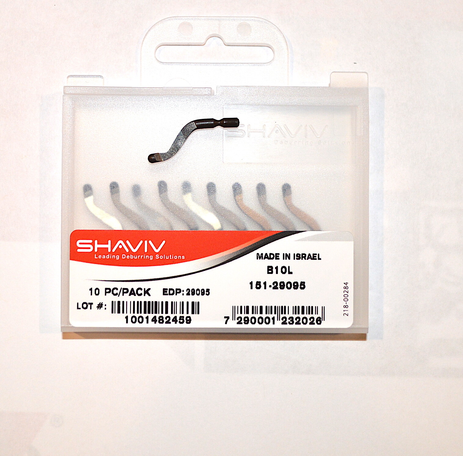 B10L HS Steel Left Hand Deburring Blades Shaviv EDP #29095 Pkg of 10 See Promo