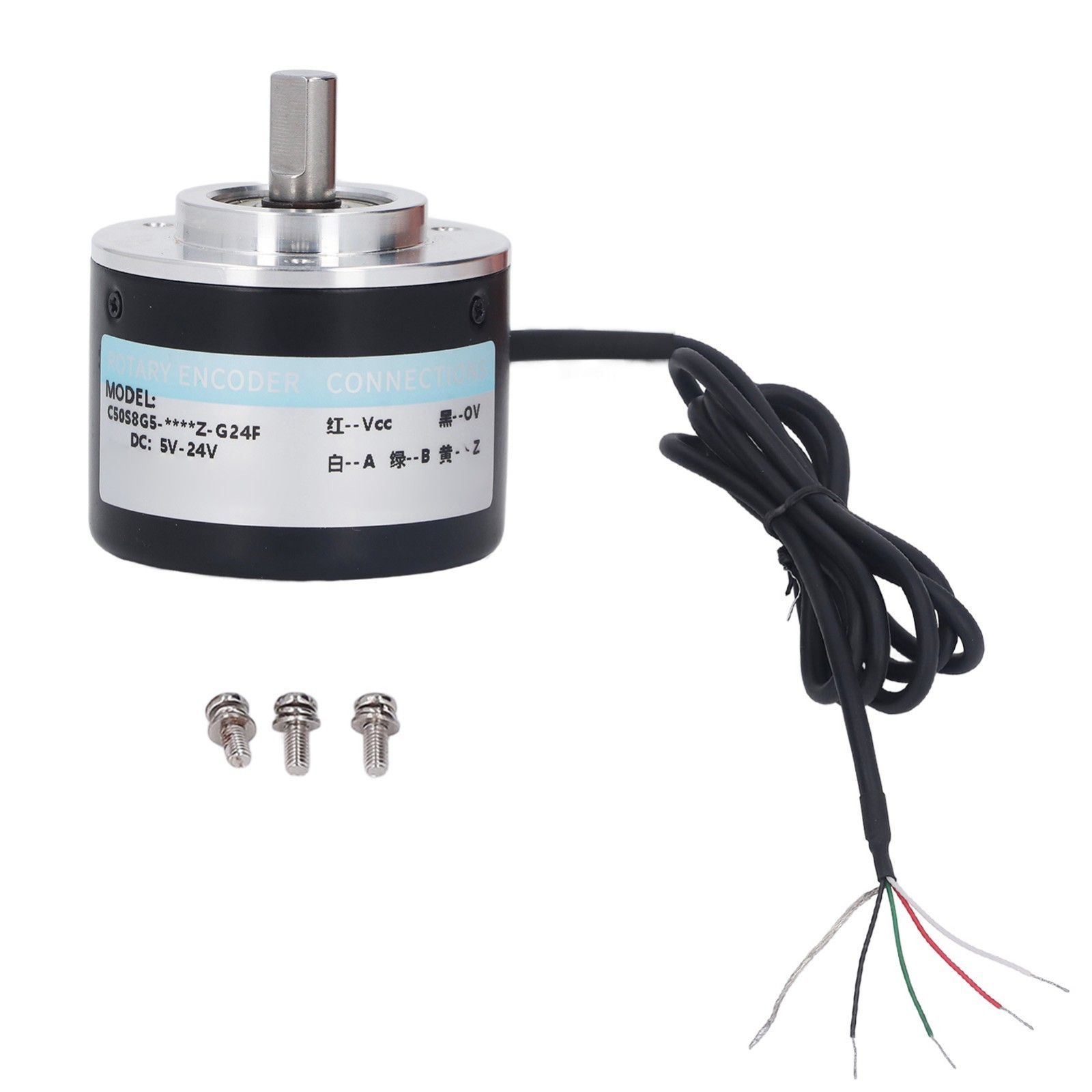 50mm PNP Incremental Encoder IP50 2-Phase DC5-24V 2000P/R for Control Systems