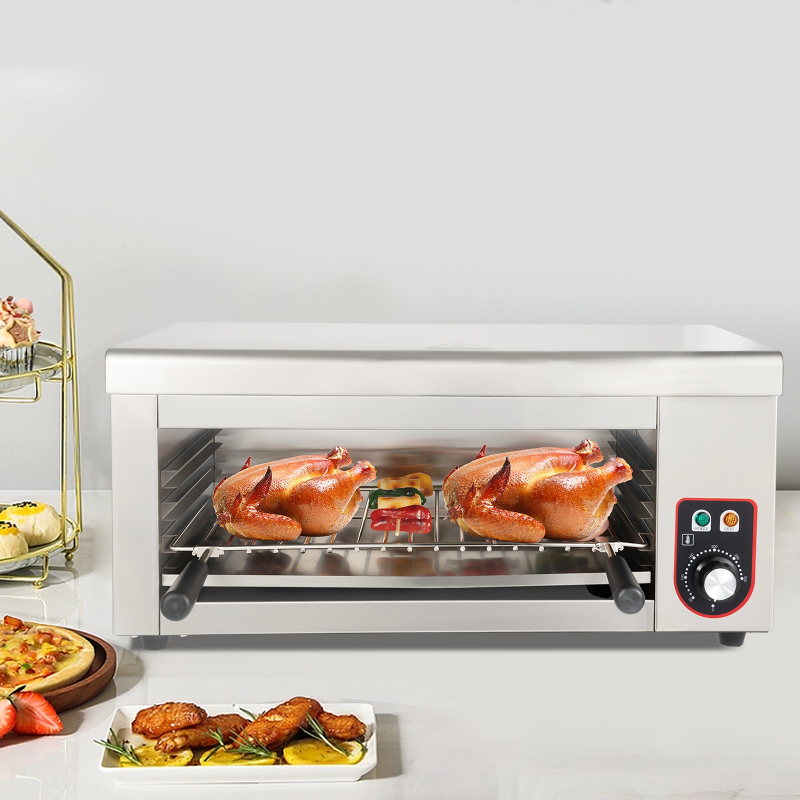 Countertop Cheese Melter Electric Cheesemelter Salamander Broiler Grill Steaks